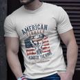 Boxer Graphic With Belt Gloves & American Flag Distressed Unisex T-Shirt Gifts for Him