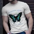 Butterfly On Grateful Wings I Fly Transplant Recipient Unisex T-Shirt Gifts for Him