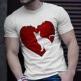 Cat Heart Shirt Cat Lovers Valentine Day Gifts For Couple Unisex T-Shirt Gifts for Him