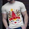 Christmas Unicorn Face Santicorn Cute V2 Unisex T-Shirt Gifts for Him