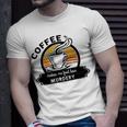 Coffee Makes Me Feel Less Murdery V2 Unisex T-Shirt Gifts for Him