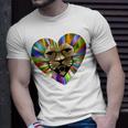 Colored Lion Heart Unisex T-Shirt Gifts for Him