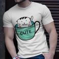 Cute Cat In Mug Unisex T-Shirt Gifts for Him