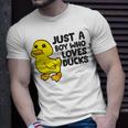 Cute Duck Just A Boy Who Loves Ducks Unisex T-Shirt Gifts for Him