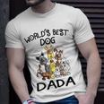 Dada Grandpa Worlds Best Dog Dada T-Shirt Gifts for Him