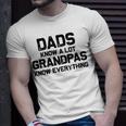 Dads Know A Lot Grandpas Know Everything Unisex T-Shirt Gifts for Him