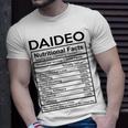 Daideo Grandpa Daideo Nutritional Facts T-Shirt Gifts for Him