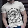 Drinking Coffee Since 1955 Aged Perfectly 67Years Of Awesomenss Unisex T-Shirt Gifts for Him