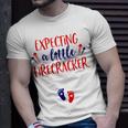 Expecting A Little Firecracker New Mom 4Th Of July Pregnancy Unisex T-Shirt Gifts for Him