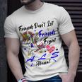 Friends Dont Let Friends Fight Als Alone Unicorn Blue Ribbon Amyotrophic Lateral Sclerosis Support Als Awareness Unisex T-Shirt Gifts for Him