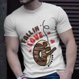 Funny Donut Fall In Love Unisex T-Shirt Gifts for Him