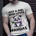 Funny Just A Girl Who Loves Pandas 651 Shirt Unisex T-Shirt Gifts for Him