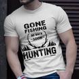 Gone Fishing Be Back Soon Hunting Unisex T-Shirt Gifts for Him