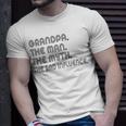 Grandpa The Man The Myth The Bad Influence Unisex T-Shirt Gifts for Him