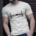 Hamburg Skyline Heartbeat Germany Lover I Love Hamburg Unisex T-Shirt Gifts for Him
