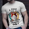 I Really Like Devilish Penguin Ok Unisex T-Shirt Gifts for Him