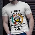 I Really Like Roman Soldier Penguin Ok Unisex T-Shirt Gifts for Him