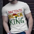 Juneteenth Black King In African Flag Colors For Afro Pride T-shirt Gifts for Him