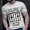 Just Spent 9 Months On The Inside Funny Baby Gift Funny Pregnancy Gift Funny Baby Shower Gift Unisex T-Shirt Gifts for Him