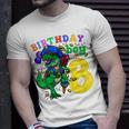 Kids 8Th Birthday Pirate Dinosaur Birthday Boy 8 Years Old Unisex T-Shirt Gifts for Him