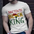 Mens Juneteenth Black King In African Flag Colors For Afro Pride Unisex T-Shirt Gifts for Him