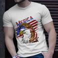 Merica Eagle American Flag Mullet Hair Redneck Hillbilly Unisex T-Shirt Gifts for Him