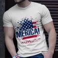 Merica S Vintage Usa Flag Merica Tee Unisex T-Shirt Gifts for Him
