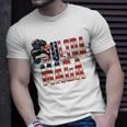 Messy Bun Ultra Maga Flag Sublimation Unisex T-Shirt Gifts for Him