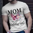 Mom 1St First Birthday Matching Family Butterfly Floral Unisex T-Shirt Gifts for Him