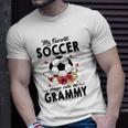 My Favorite Soccer Player Calls Me Grammy Flower Gift Unisex T-Shirt Gifts for Him