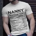 Nanny Grandma Nanny Nutritional Facts T-Shirt Gifts for Him