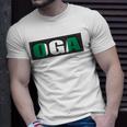 Oga Nigeria Slogan Nigerian Naija Nigeria Flag Unisex T-Shirt Gifts for Him