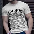 Oupa Grandpa Oupa Nutritional Facts T-Shirt Gifts for Him