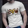 Peace Love Yorkie Dog Lovers Yorkshire Terrier Dad Mom Gift Unisex T-Shirt Gifts for Him
