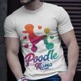 Poodle Mama Colorful Poodle Dog Mom Unisex T-Shirt Gifts for Him