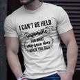 Premium I Cant Be Held Responsible For What My Face Does When You Talk Unisex T-Shirt Gifts for Him