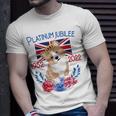 Queens Platinum Jubilee 2022 British Monarch Queen Corgi Unisex T-Shirt Gifts for Him