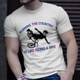 Running The Country Is Like Riding A Bike Funny Ridin Unisex T-Shirt Gifts for Him