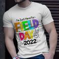 School Field Day Teacher Im Just Here For Field Day 2022 Peace Sign Unisex T-Shirt Gifts for Him
