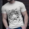 White Tiger Head For And Tiger Dad And Tiger Lover T-shirt Gifts for Him