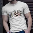 Womens Oncology Nurse Leopard Print Nursing School Women Unisex T-Shirt Gifts for Him