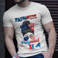 Womens Patriotic Pregnant Af Baby Reveal 4Th Of July Pregnancy V2 Unisex T-Shirt Gifts for Him
