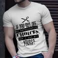Womens Pro Choice Cut Protest Unisex T-Shirt Gifts for Him