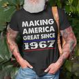 1967 Birthday Making America Great Since 1967 T-Shirt Gifts for Old Men