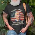 4Th Of July Bidenflation The Cost Of Voting Stupid Biden Unisex T-Shirt Gifts for Old Men