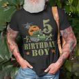 5 Year Old Birthday Boy Army Party 5Th Birthday Camo Unisex T-Shirt Gifts for Old Men
