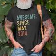8 Years Old Gifts Awesome Since May 2014 8Th Birthday Unisex T-Shirt Gifts for Old Men