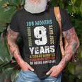 9 Years Being Awesome 9Th Birthday Gift Boy Girl Unisex T-Shirt Gifts for Old Men