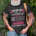 Amber Name And God Said Let There Be Amber T-Shirt Gifts for Old Men