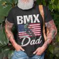 American Flag Bmx Dad Fathers Day Funny 4Th Of July Unisex T-Shirt Gifts for Old Men